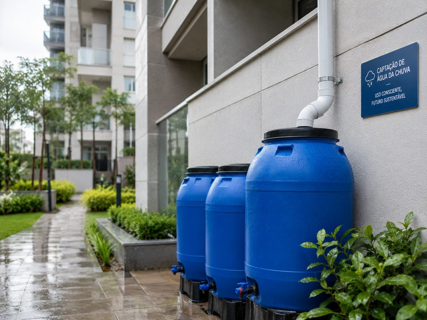 Captação e armazenamento de água da chuva